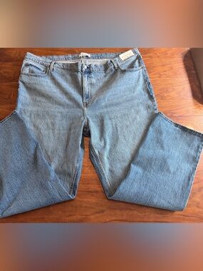 Abercrombie & Fitch NWT 90s Straight Ultra High Rise Stretch Jeans 37 Long